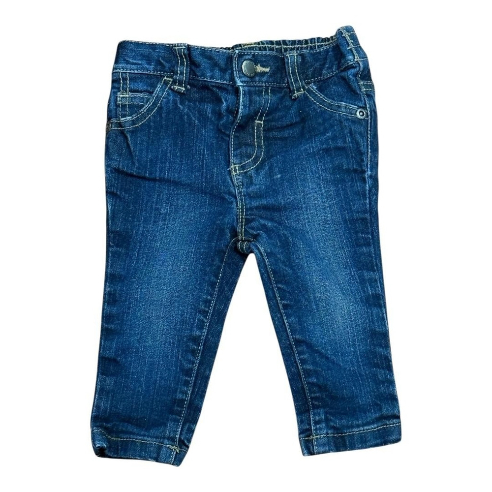 Joe Fresh Baby Jeans Pants 6-12 Months Denim Stretch Adjustable Waist Pockets